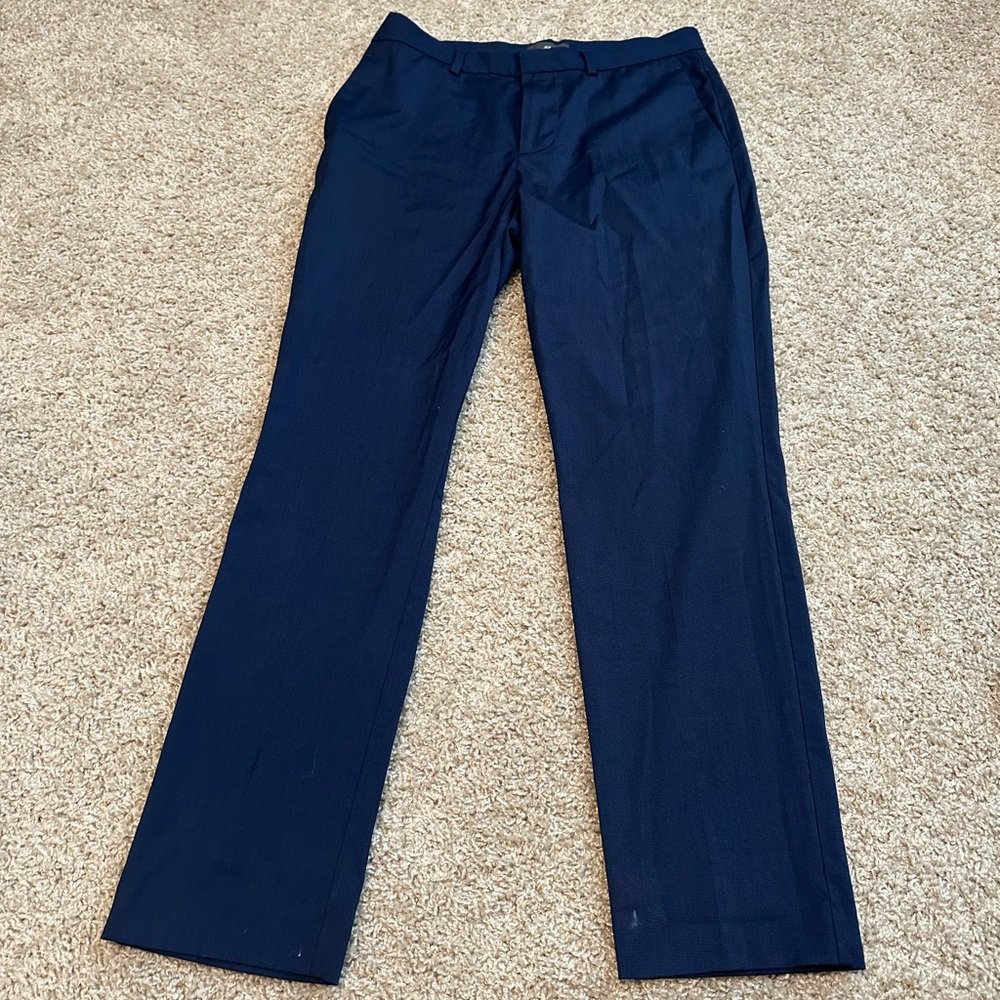 H&M Men's Deep Blue Dress Pants